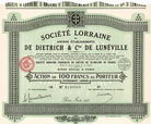 Soc. Lorraine des anciens tablissements de Dietrich & Cie de Lunville S.A.